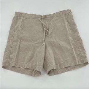 J. Jill Light tan Linen Shorts lightweight Vacation resort wear resortwear